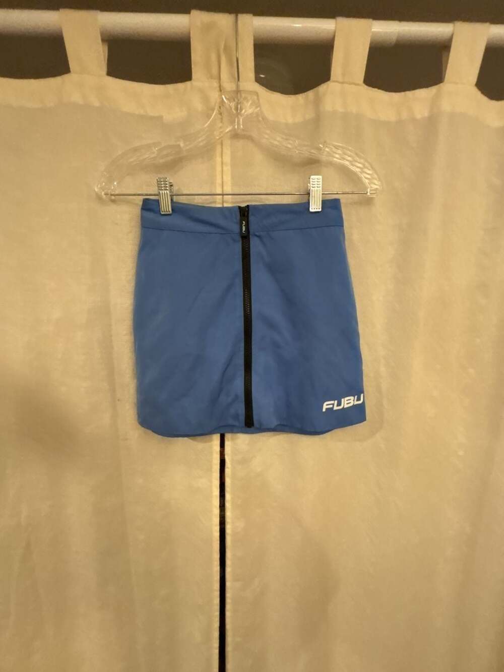 Forever 21 x FUBU 05 Blue Zip-Front Mini Skirt